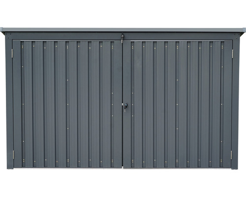 Armoire de rangement avec porte double pour l''extérieur