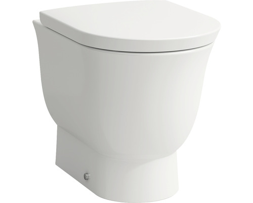 WC à poser LAUFEN The New Classic cuvette à fond creux sans bride de rinçage blanc mat sans abattant WC H8238517570001