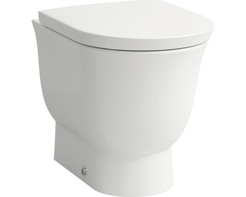 Stand-WC LAUFEN The New Classic Tiefspüler ohne Spülrand weiss matt ohne WC-Sitz H8238517570001