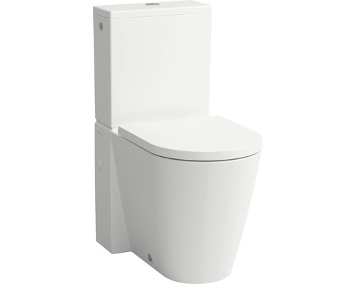 Stand-WC LAUFEN Kartell Tiefspüler ohne Spülrand weiss matt ohne WC-Sitz und Spülkasten H8243377570001