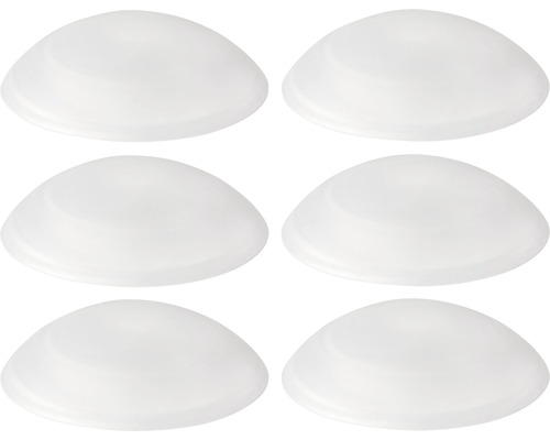 Sechs Möbelgleiter zur Befestigung unter Möbeln zum Schutz des Bodens