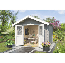 Gartenhaus weka 209 Gr. 2,5 333 x 333 cm lichtgrau
