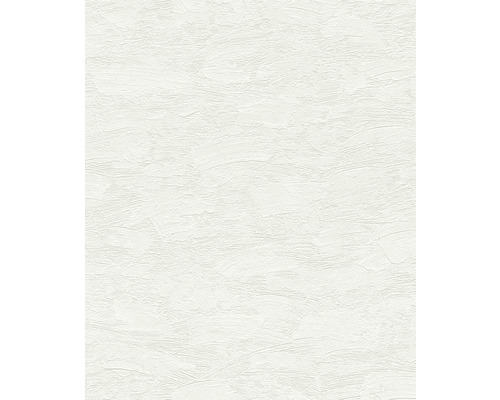Papier peint intissé 102611 Wallton uni blanc Papier peint avec structure d''enduit