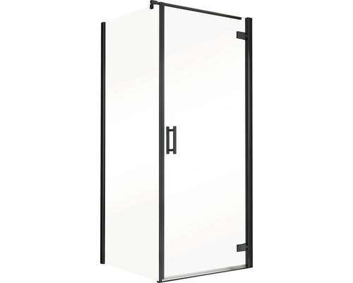 Cabine de douche avec porte en verre et cadre