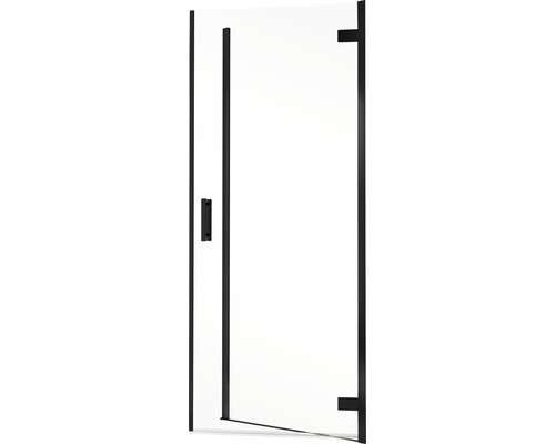 Paroi de douche en verre avec porte et poignée