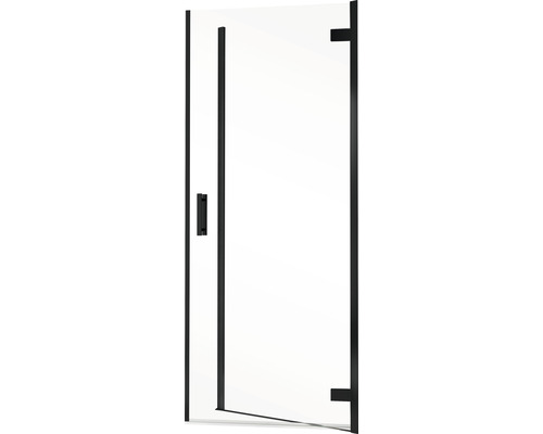 Paroi de douche avec porte en verre et cadre