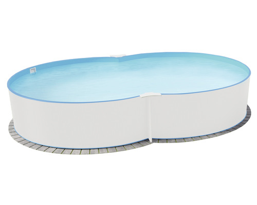 Kit de piscine à paroi en acier Planet Pool Solo 525x320x150 cm avec skimmer encastré