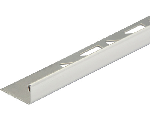 MIRAVA Winkelprofil Edelstahl gebürstet 300 cm 12.5 mm Fliesenprofil aus Metall