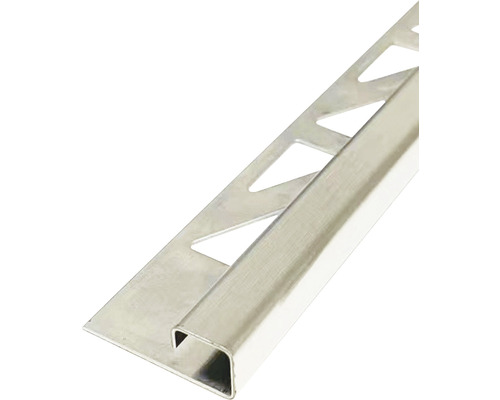 Profilé carré MIRAVA acier inoxydable brossé 300 cm 12.5 mm Profilé carré MIRAVA acier inoxydable brossé 300 cm 12.5 mm