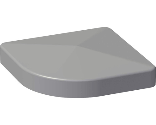 Chapeau pour poteau GroJa Flex pour poteau d'angle en alu variable 9 x 9 cm gris argent