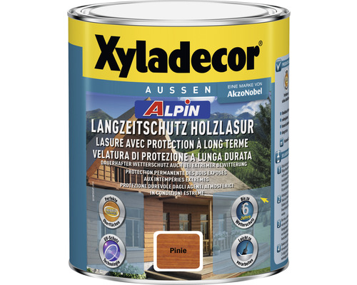 Xyladecor Langzeitschutz Holzlasur für den Aussenbereich, Farbton Pinie