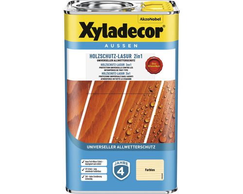 Xyladecor Holzschutzlasur farblos 4 L