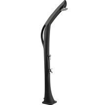 Douche de jardin noire avec robinet et pomme de douche