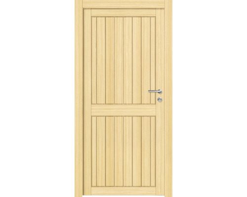 Set complet Porte d'entrée secondaire Arizona épicéa 98x198 cm droite Porte en bois avec panneaux et poignée de porte