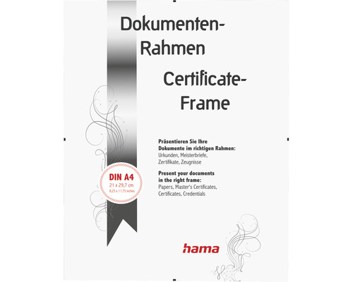 Supports pour cadre sans cadre plexiglas jeu de 2 21x29,7 cm (DINA4) -  HORNBACH