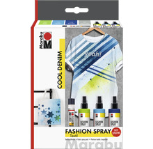 Marabu Textilspray Set Cool Denim