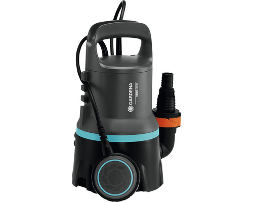 Pompe d''évacuation Gardena pour eaux chargées destinée à être utilisée dans de l''eau sale