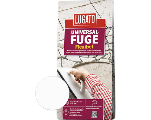 Lugato Fugenmörtel Universalfuge weiss 5 kg