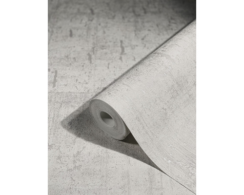 Rouleau de papier peint gris avec motif structuré