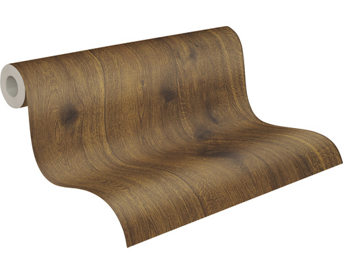 Rouleau de papier peint aspect bois