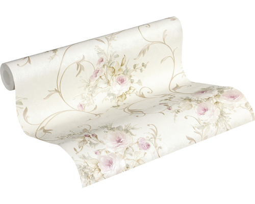 Rouleau de papier peint à motif floral