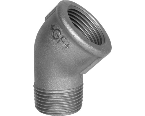 Coude à 45° en fonte malléable Georg Fischer +GF+ n°121 3/8 " FI x 3/8 " FE Coude à 45° en fonte malléable Georg Fischer +GF+ n°121 3/8 " FI x 3/8 " FE