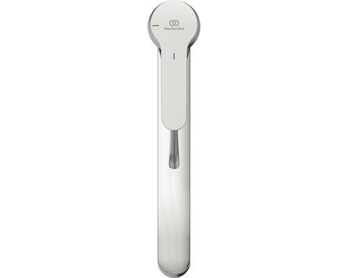 Logo Ideal Standard sur robinet de lavabo