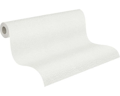 Rolle weisse Rauhfasertapete