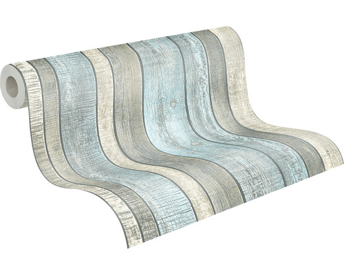 Tapetenrolle mit Holzplankenoptik