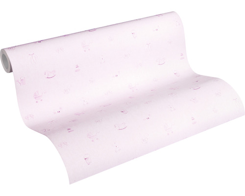 Tapetenrolle mit Kinderwagenmuster