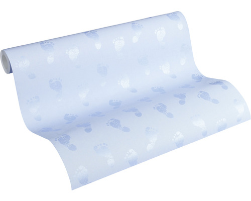 Rouleau de papier peint avec motif d''empreinte de pied de bébé