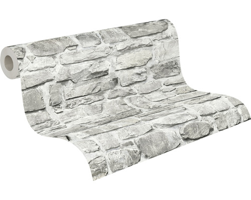 Rouleau de papier peint avec motif de mur en pierre