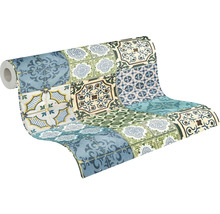 Tapetenrolle mit Mosaikfliesenmuster