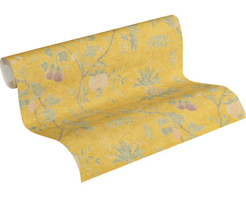 Rolle Vliestapete mit Pflanzenmotiven