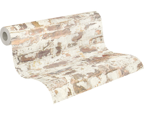 Rouleau de papier peint avec motif de maçonnerie