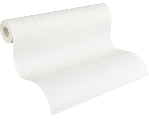 Rolle mit weisser Strukturtapete