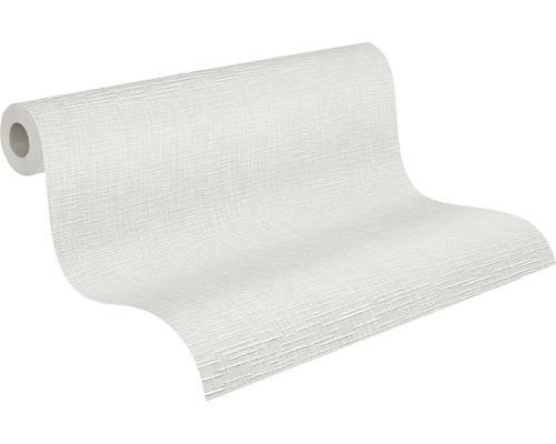 Rolle weisse Vliestapete mit Textilmuster