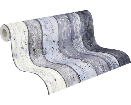 Tapetenrolle mit Holzplanken-Optik