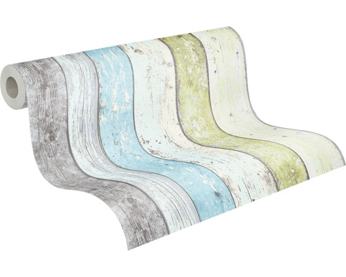 Rouleau de papier peint avec motif de planches de bois