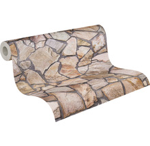 Papier peint intissé 9273-16 Best of Wood'n Stone pierre marron