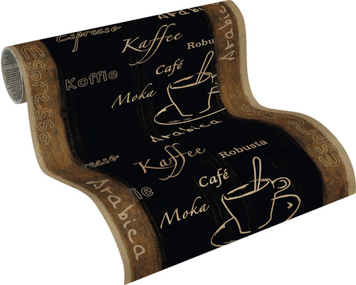 Rouleau de papier peint avec motif de café