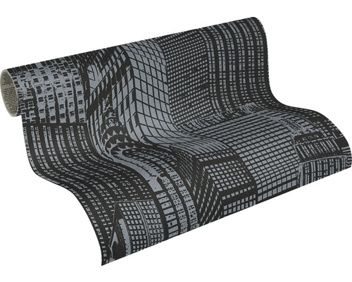 Tapetenrolle mit Gebäude Muster