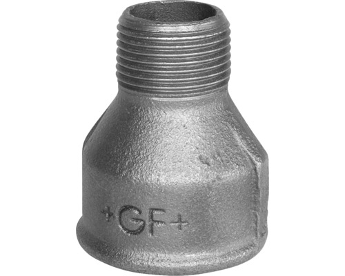 Réduction en fonte malléable Georg Fischer +GF+ n°246 1 1/2 " FI x 1 1/4 " FE Mamelon fileté en métal