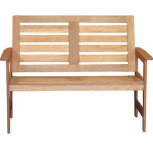 Banc de jardin en bois avec accoudoirs