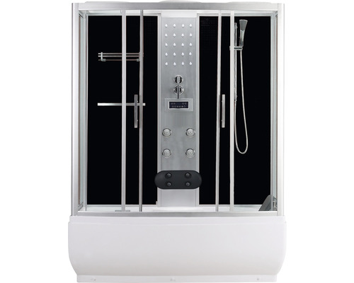 Douche à vapeur Sanotechnik Nevada CS150 800x1500x2230 mm transparent clair Cabine de douche avec portes coulissantes et robinetterie