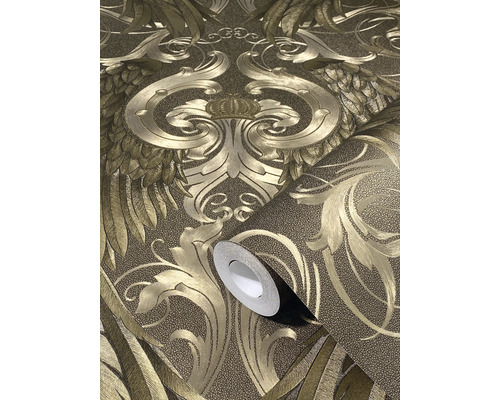 Tapete mit Ornamenten und einem Bandmass