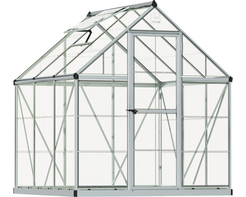 Serre avec porte et fenêtre pour la culture de plantes