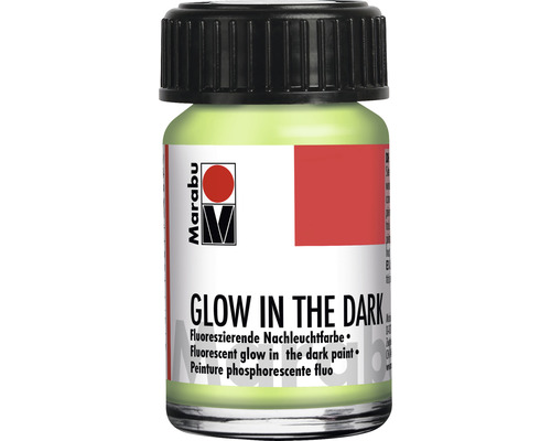 Peinture Marabu Glow in the Dark en pot de verre