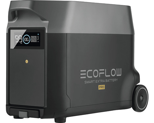EcoFlow Smart Extra Battery Pro avec écran et roulettes
