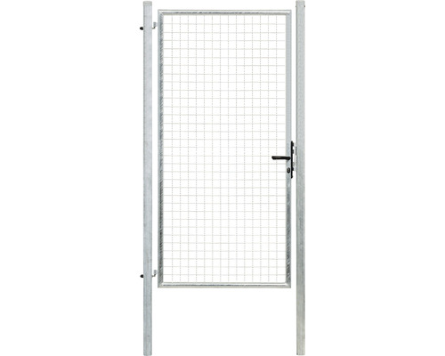 Wellengitter-Einzeltor ALBERTS 102 x 200 cm inkl. Pfosten 6 x 6 cm feuerverzinkt